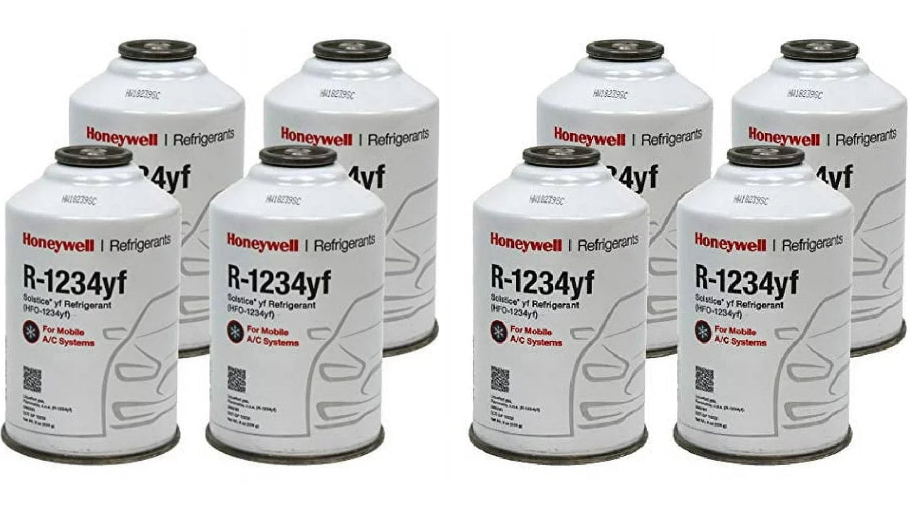 Honey Well Genuine 8oz R1234YF Refrigerant 2 cases (8 Cans)