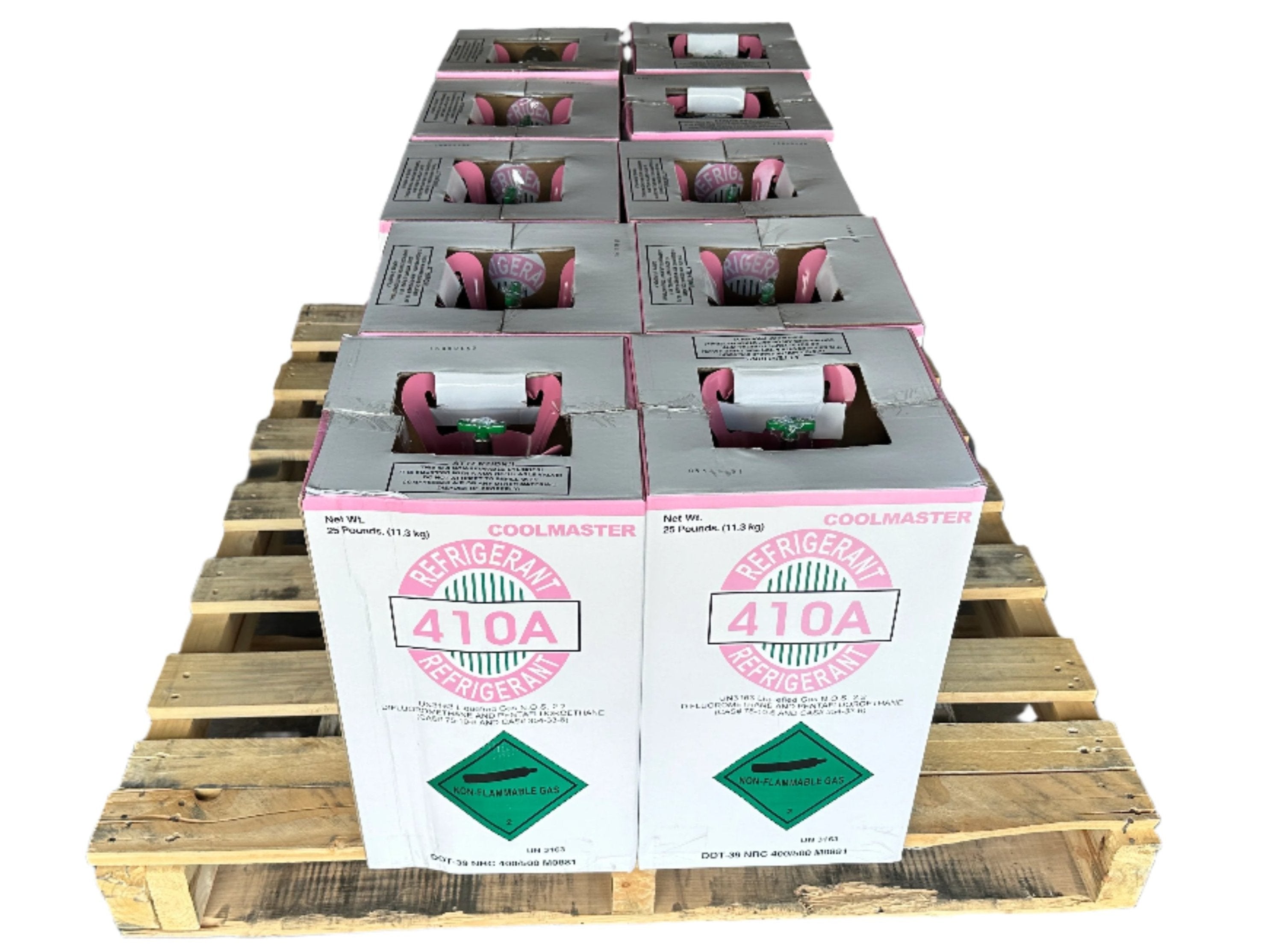 R410 Refrigerant 10 x 25lb Cylinders