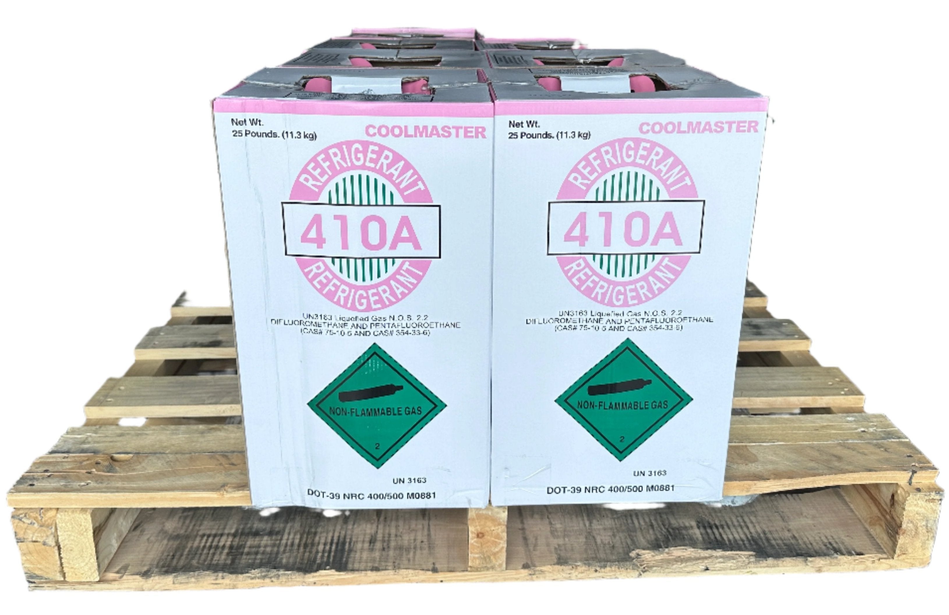R410 Refrigerant 10 x 25lb Cylinders