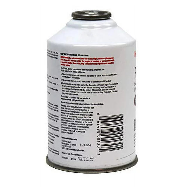 HONEYWELL Brand 1234yf Refrigerant for MVAC use in a 8-Ounce Self-Sealing Container